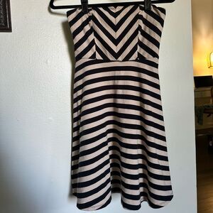 Strapless Open Back Dress